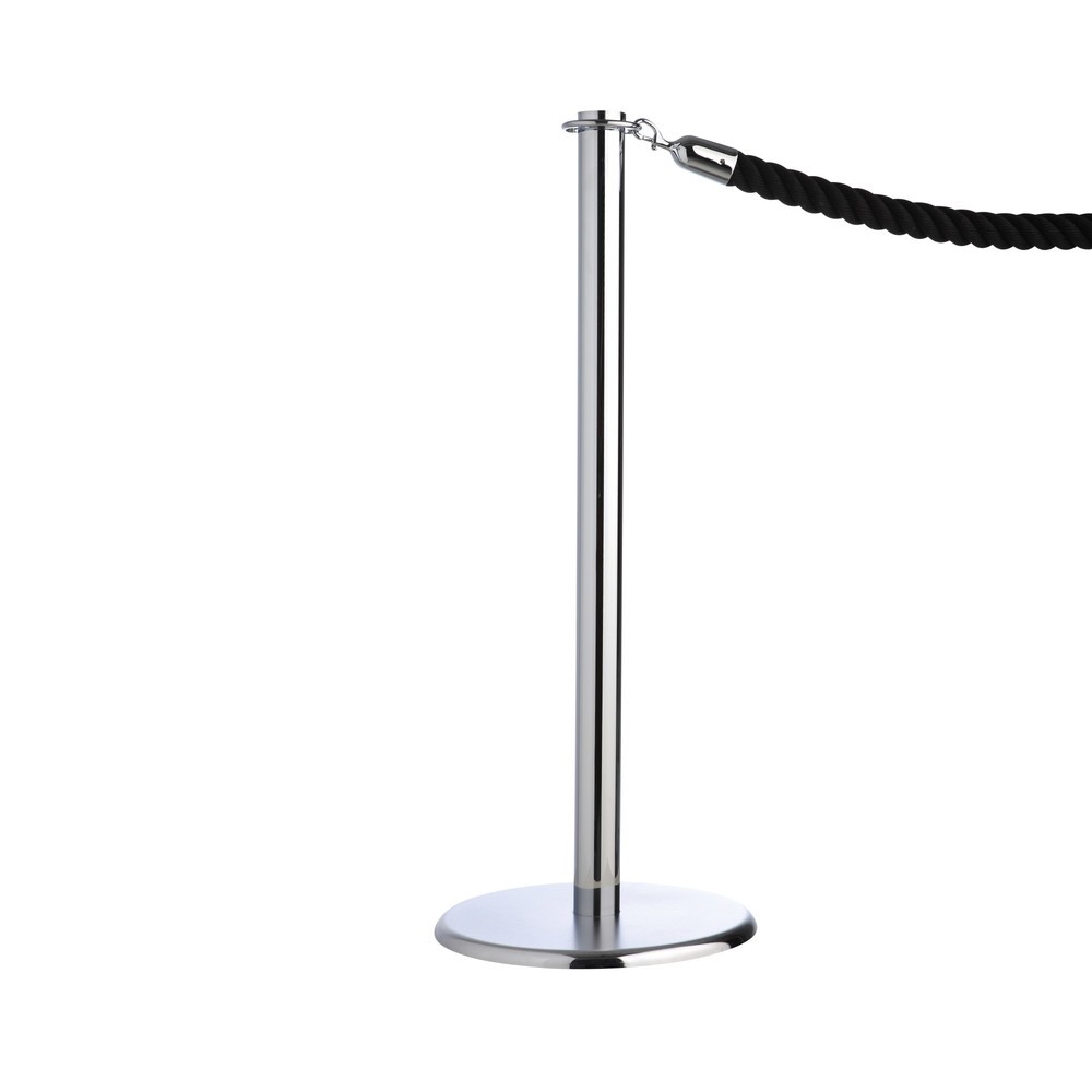 Produktabbildung: Seil-Absperrpfosten CLASSIC, verchromt