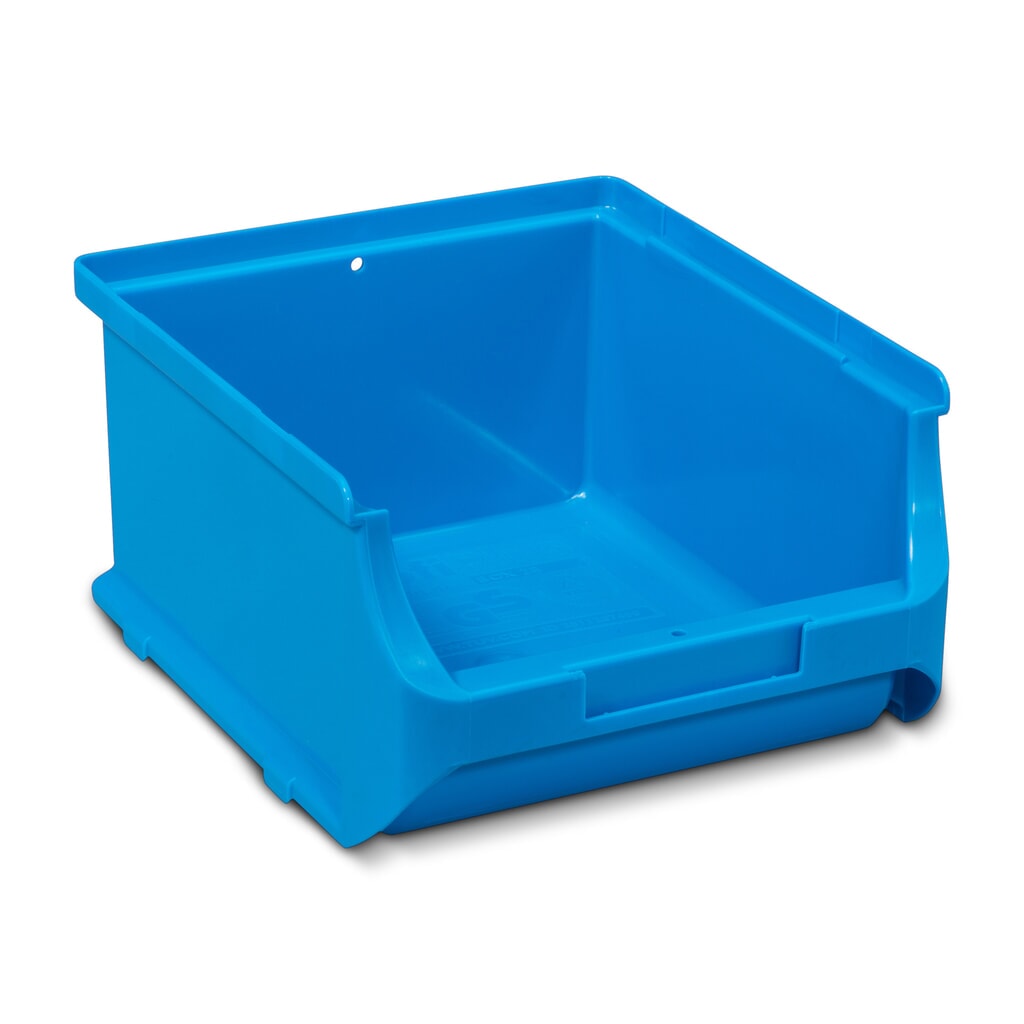 Allit Sichtlagerkasten, HxBxT 82 x 137 x 160 mm, blau Produktabbildung: Allit Sichtlagerkasten, HxBxT 82 x 137 x 160 mm, blau