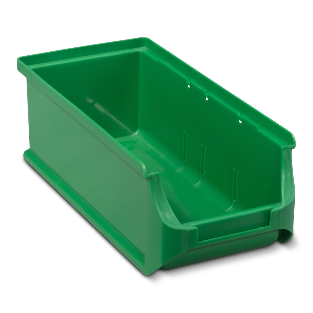 Allit Sichtlagerkasten, HxBxT 75 x 102 x 215 mm, grün Produktabbildung: Allit Sichtlagerkasten, HxBxT 75 x 102 x 215 mm, grün