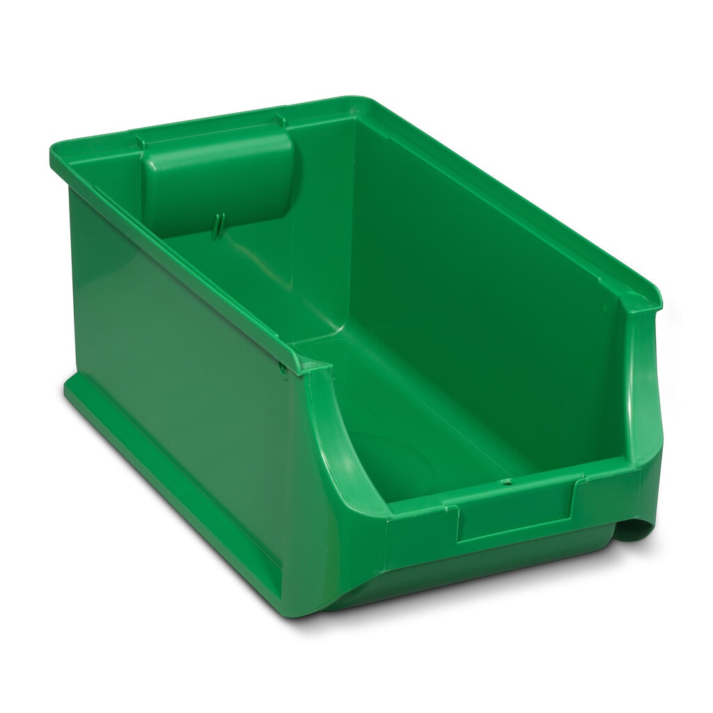 Allit Sichtlagerkasten, HxBxT 150 x 205 x 355 mm, grün Produktabbildung: Allit Sichtlagerkasten, HxBxT 150 x 205 x 355 mm, grün