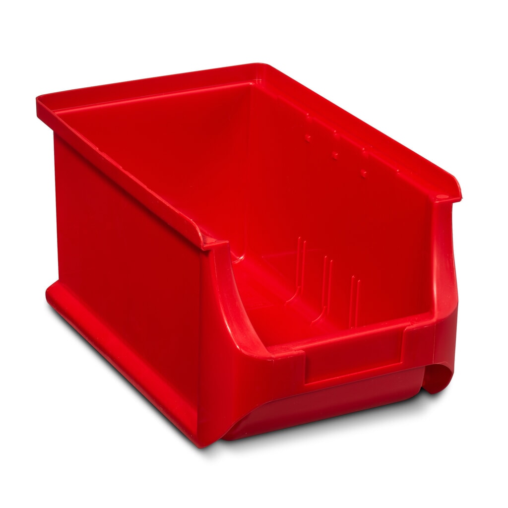 Allit Sichtlagerkasten, HxBxT 125 x 150 x 235 mm, rot Produktabbildung: Allit Sichtlagerkasten, HxBxT 125 x 150 x 235 mm, rot