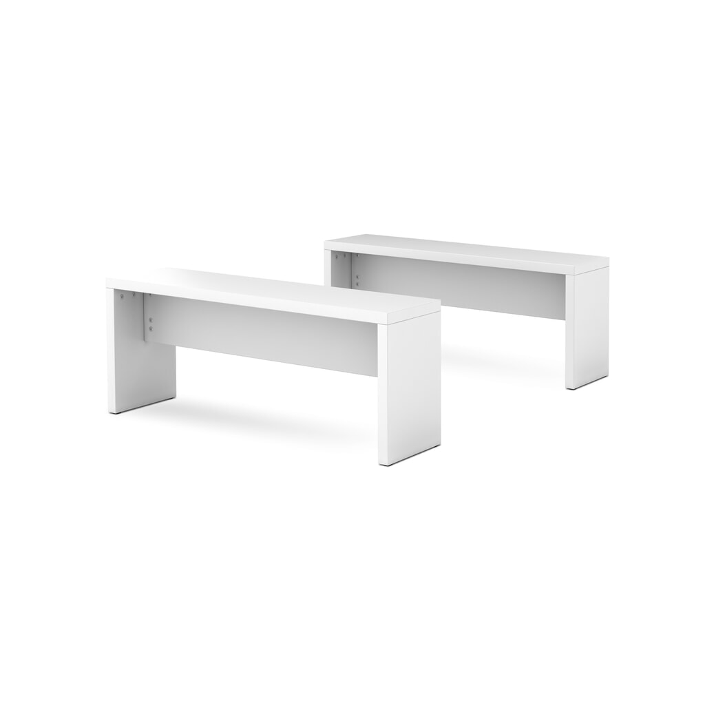Sitzbank für Besprechungstisch, Länge 1.180 mm, weiss, 2 Stk/VE Produktabbildung: Sitzbank für Besprechungstisch, Länge 1.180 mm, weiss, 2 Stk/VE