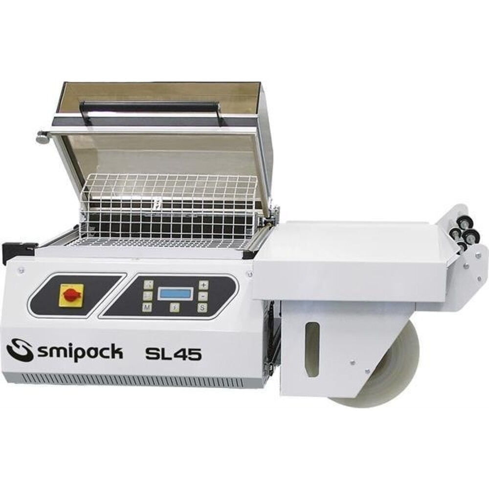 Produktabbildung: Smipack Haubenschrumpfmaschine SL 45, kompletter Arbeitsgang in 10 Sekunden, (Untergestell optional)