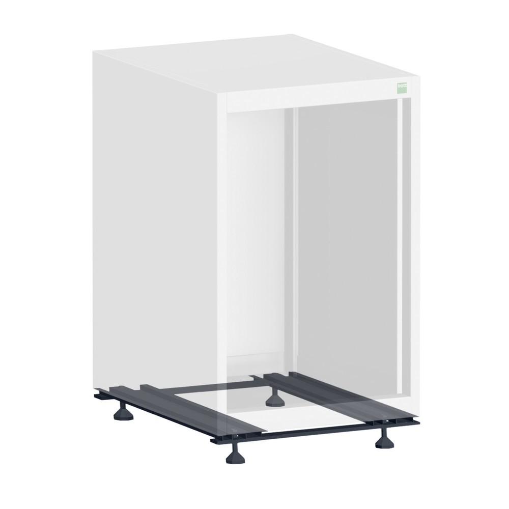 Produktabbildung: Sockel mit Niveauausgleich für bott cubio Schubladenschrank, B×T 650 × 650 mm