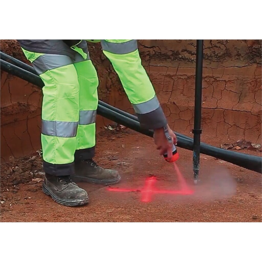 Produktabbildung Nr. 3: SOPPEC Baustellenmarkierspray FLUO TP leuchtrot 500 ml Spraydose