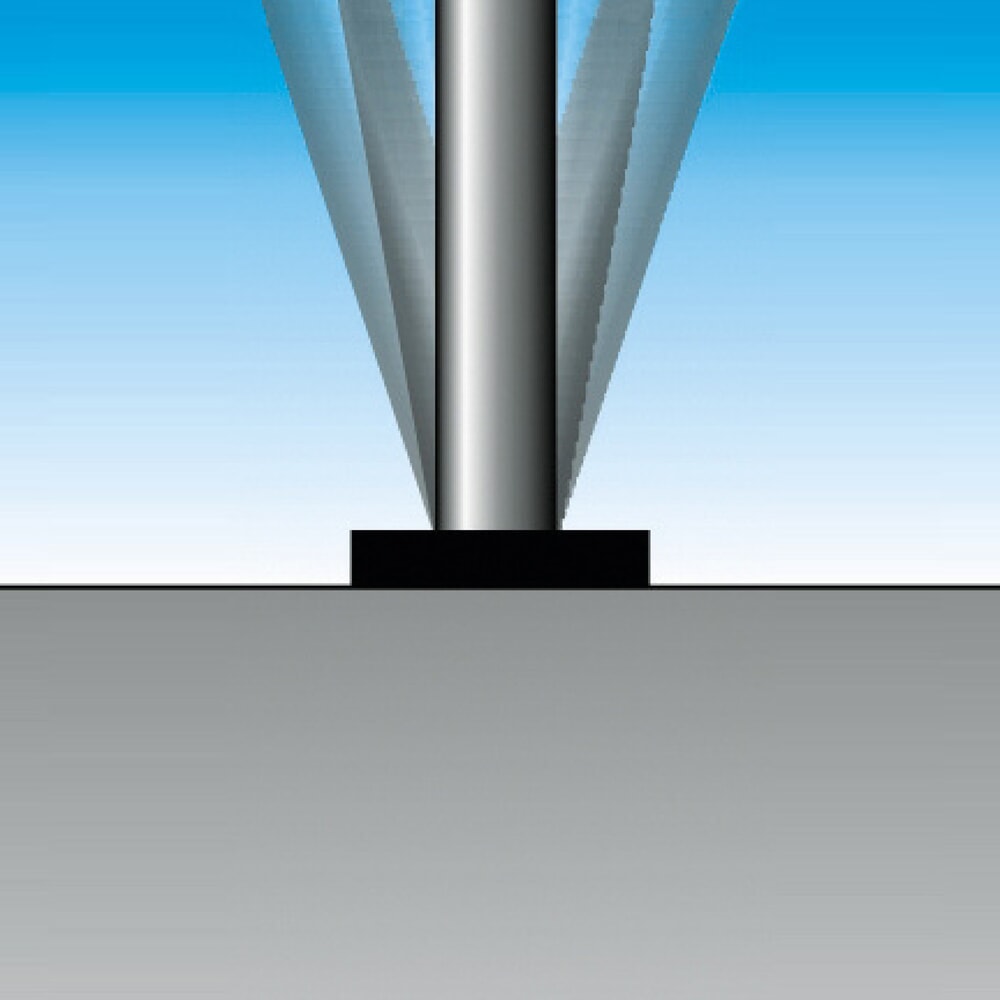 Produktabbildung Nr. 2: URBANUS Sperrpfosten aus Aluminium, selbstaufrichtend, Rundrohr Ø 76 mm, rot