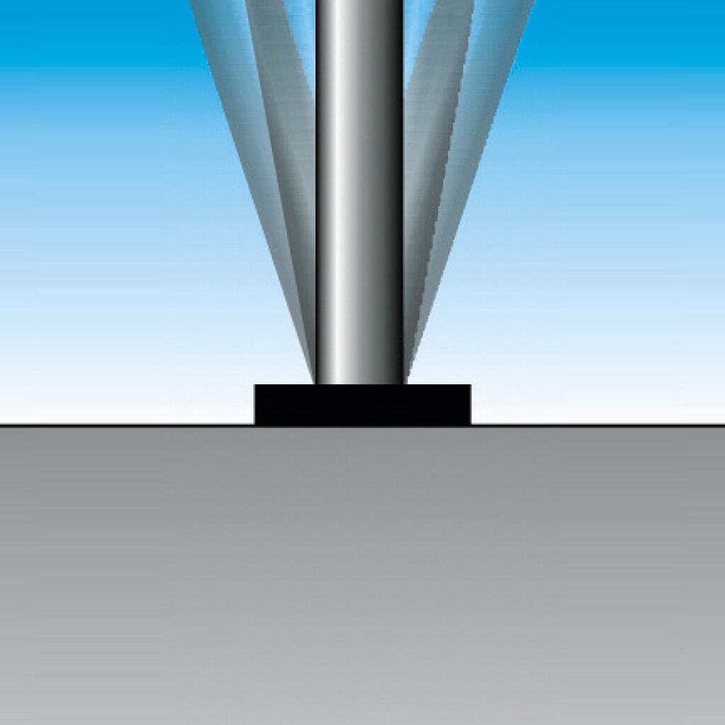 URBANUS Edelstahl-Sperrpfosten, selbstaufrichtend, Rundrohr Ø 76 mm mit Rundkopf, zum Aufdübeln Produktabbildung Nr. 2: URBANUS Edelstahl-Sperrpfosten, selbstaufrichtend, Rundrohr Ø 76 mm mit Rundkopf, zum Aufdübeln