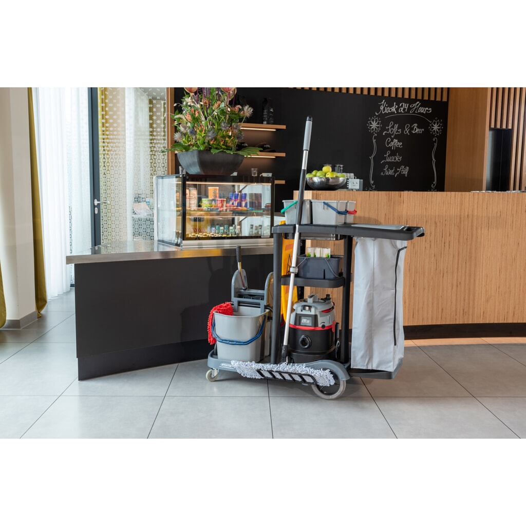 Produktabbildung Nr. 6: SPRiNTUS  Servicewagen Set 2, Eimer 2x 17 Liter + 4x 4 Liter, Wischmopp mit Premium-Mopp 500 mm