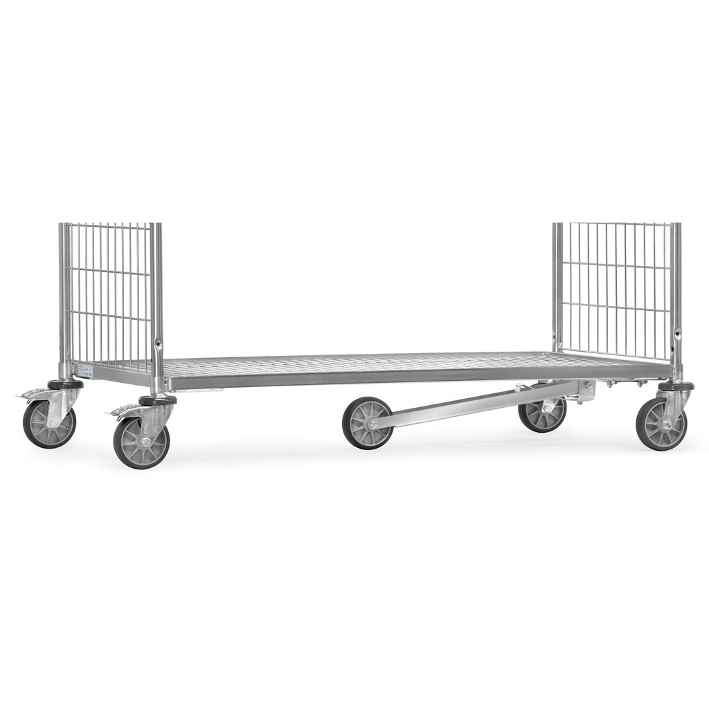 Produktabbildung: Spurrolle TPE für fetra® Kommissionierwagen, für Ladefläche BxT 510 x 650 mm