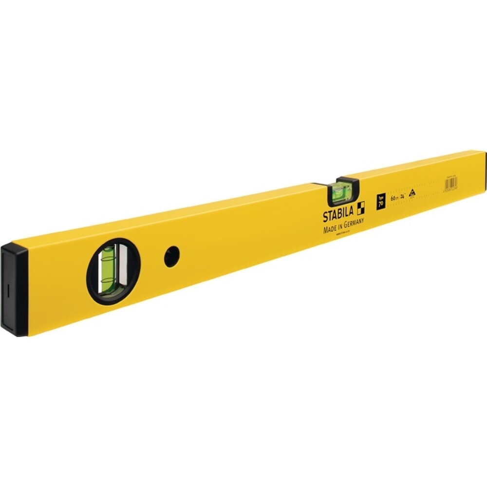 Produktabbildung: STABILA Wasserwaage 70 30cm Alu.gelb ± 0,5 mm/m