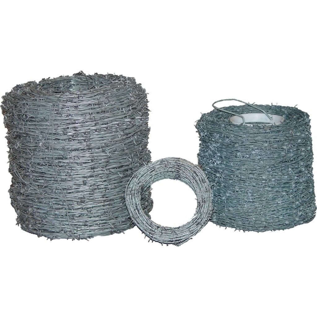 Stacheldraht, verzinkt, Drahtstärke 1,7 mm Produktabbildung: Stacheldraht, verzinkt, Drahtstärke 1,7 mm