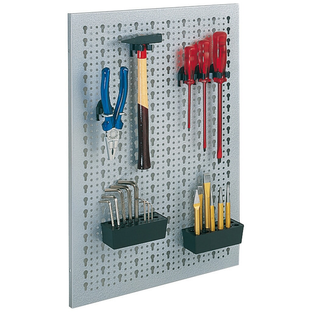 Stahl-Lochplatte HxB 600 x 400 mm Produktabbildung: Stahl-Lochplatte HxB 600 x 400 mm