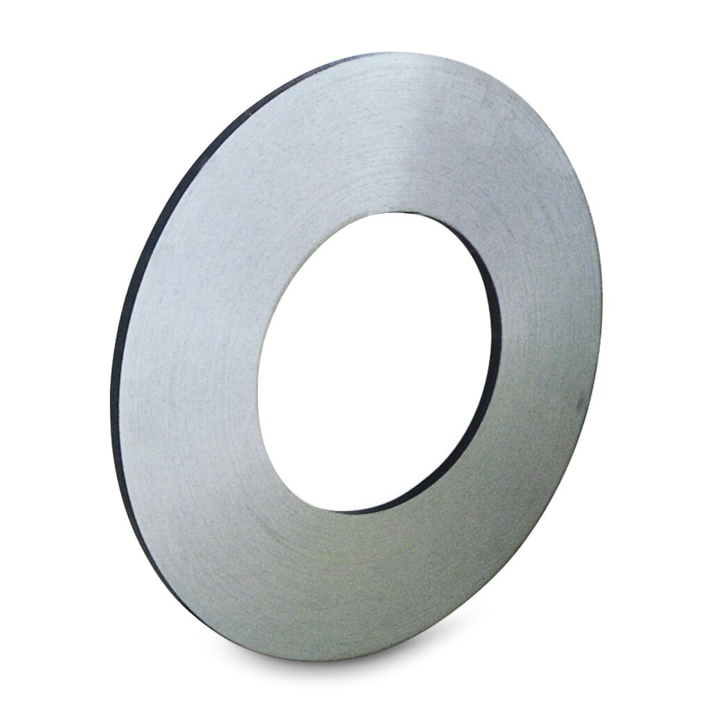 Stahlband, einlagig, blank, 16 mm x 240 lfm., Kern-Ø 240-410 mm, Stärke 0,50 mm Produktabbildung: Stahlband, einlagig, blank, 16 mm x 240 lfm., Kern-Ø 240-410 mm, Stärke 0,50 mm