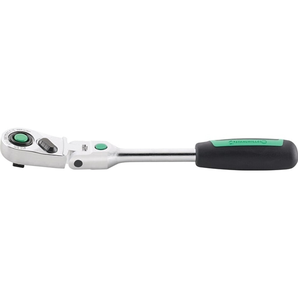 Produktabbildung: STAHLWILLE Gelenkknarre 416QR, Länge 170 mm, 1/4 ″ Anzahl Zähne 80, 2-Komponentengriff