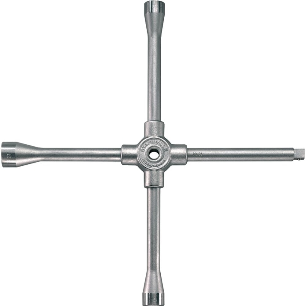 Produktabbildung: STAHLWILLE Kreuzschlüssel 34 C LKW 24x27x32x20(3/4Zoll 4-kant) L700 mmxB700mm