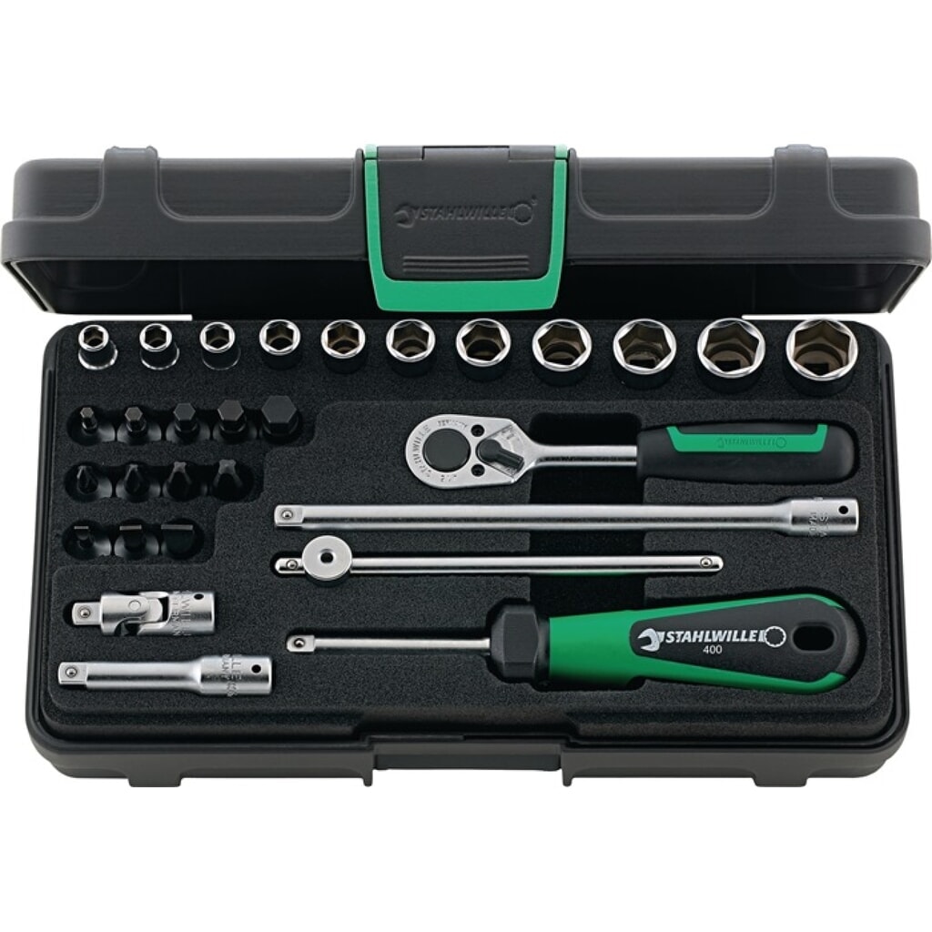 Produktabbildung: STAHLWILLE Steckschlüsselsatz 40/23/6 29-tlg.1/4 Zoll SW 5-14mm Z.22 6KT
