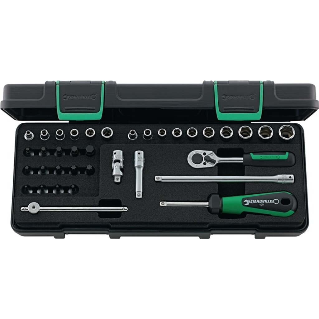 STAHLWILLE Steckschlüsselsatz 88TX 36-tlg.1/4 Zoll SW 5-13mm Z.22 6KT Produktabbildung: STAHLWILLE Steckschlüsselsatz 88TX 36-tlg.1/4 Zoll SW 5-13mm Z.22 6KT