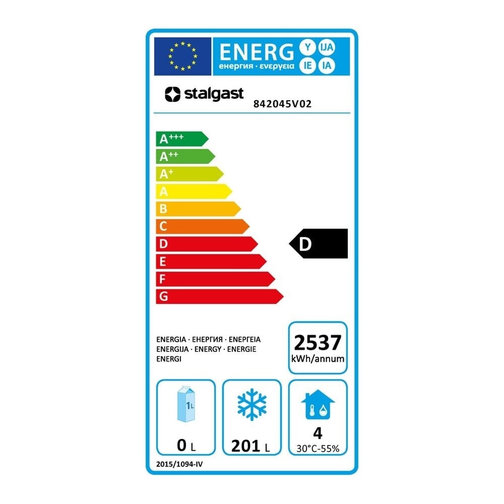 Produktabbildung Nr. 2: Stalgast 2-türiger Tiefkühl-Arbeitstisch GN1/1 mit statischer Kühlung, 201 Liter