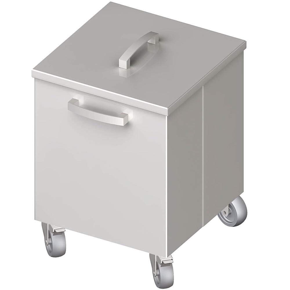 Produktabbildung: Stalgast Abfallbehälter fahrbar, 350x350x500 mm, verschweisst
