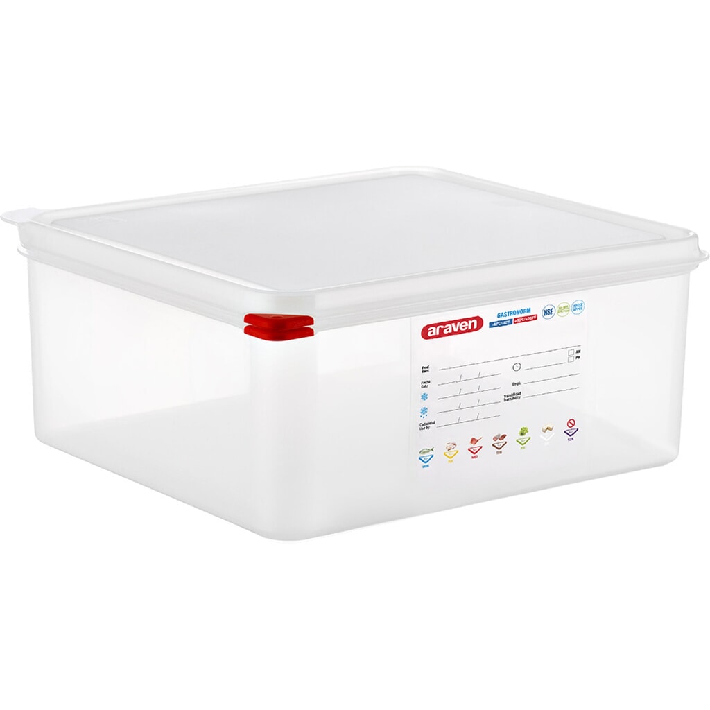 Stalgast ARAVEN Gastronormbehälter mit Deckel, Polypropylen, GN 2/3 (150 mm) Produktabbildung: Stalgast ARAVEN Gastronormbehälter mit Deckel, Polypropylen, GN 2/3 (150 mm)