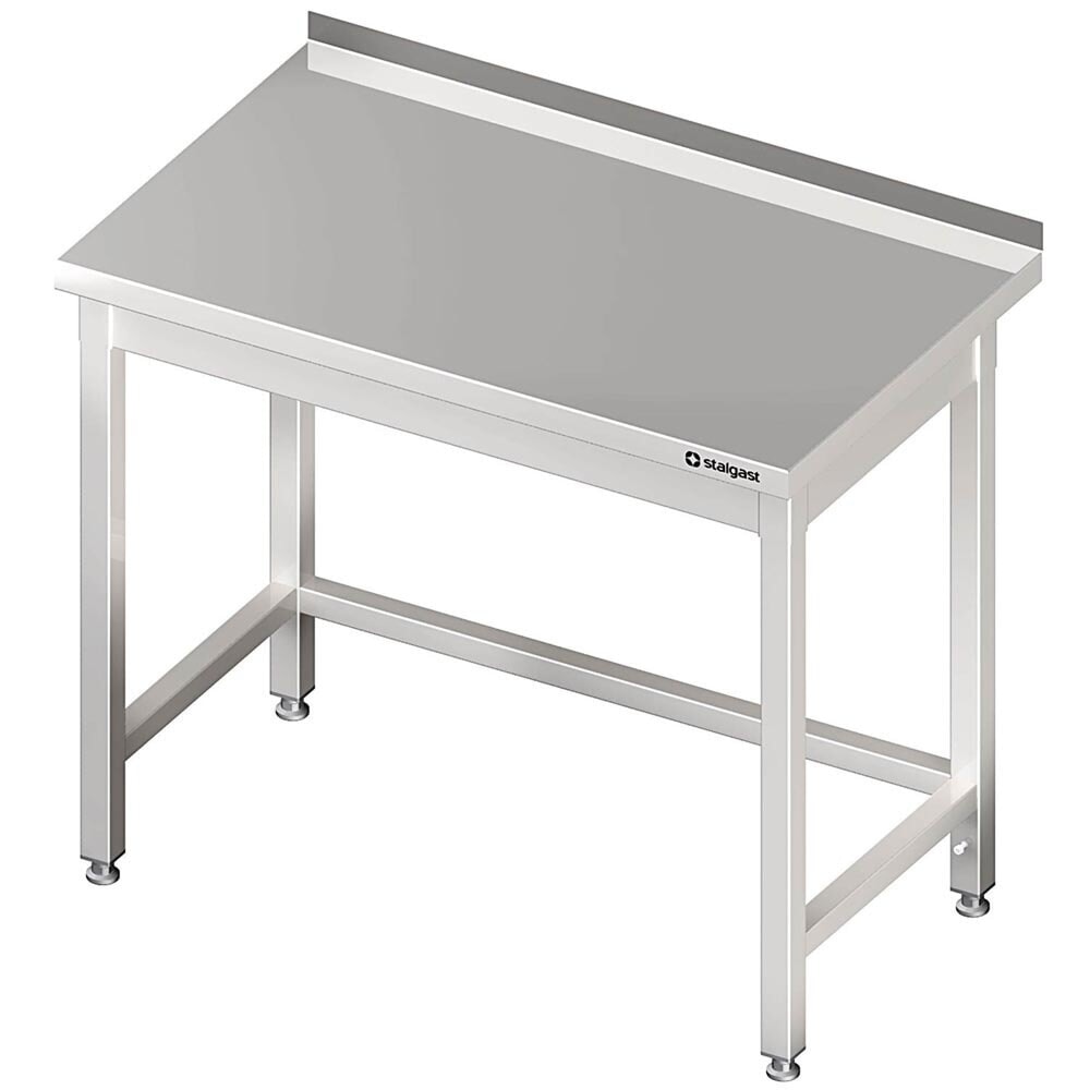 Produktabbildung Nr. 1: Stalgast Arbeitstisch ohne Grundboden, 400x600x850 mm, mit Verstrebung, mit Aufkantung, verschweisst