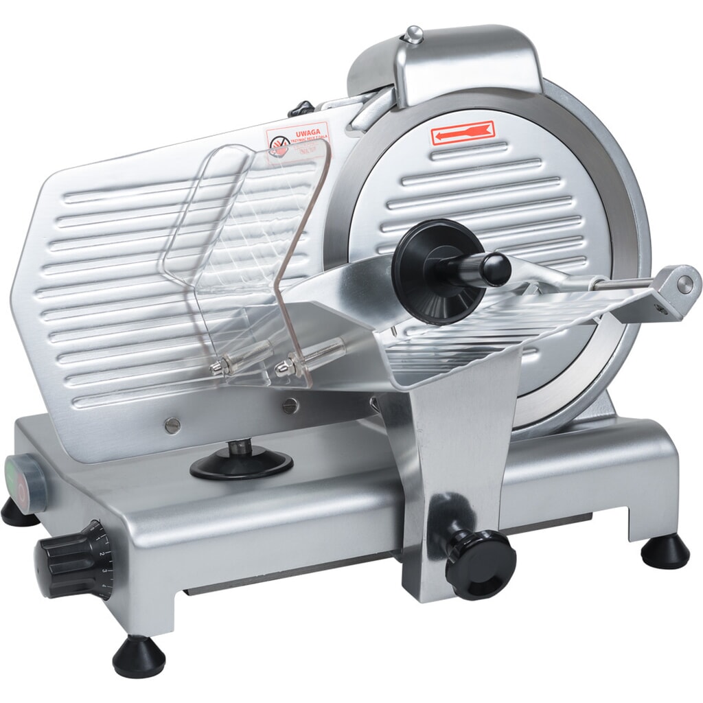 Produktabbildung Nr. 1: Stalgast Aufschnittmaschine, Gehäuse aus eloxiertem Aluminium, Messer 250 mm Ø