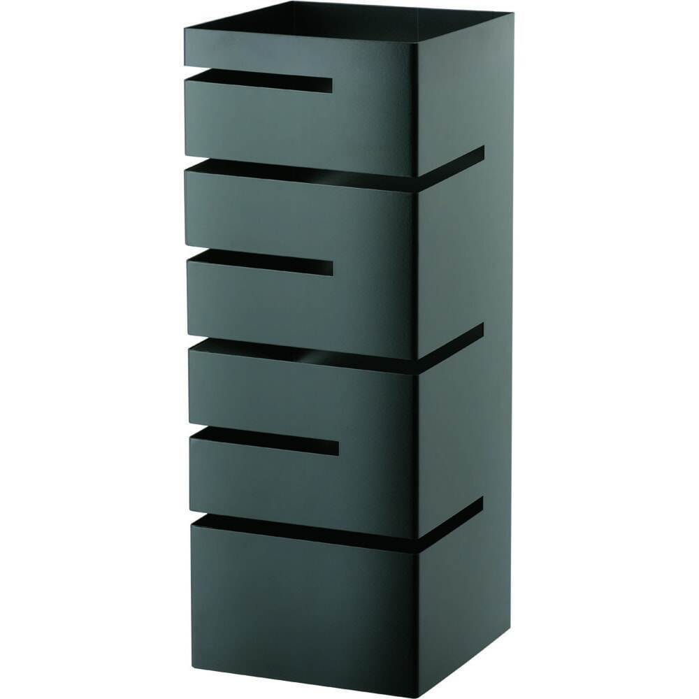 Produktabbildung: Stalgast Buffet-Ständer niedrig, Einschübe winklig, 150x150x355 mm (BxTxH), schwarz
