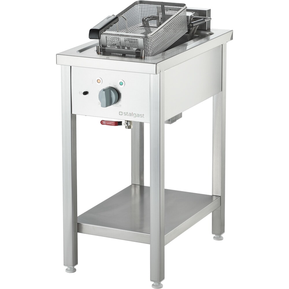Produktabbildung Nr. 3: Stalgast Elektro-Fritteuse als Standgerät, Unterbau offen, 400x700x850 mm, 10 L, 9 kW