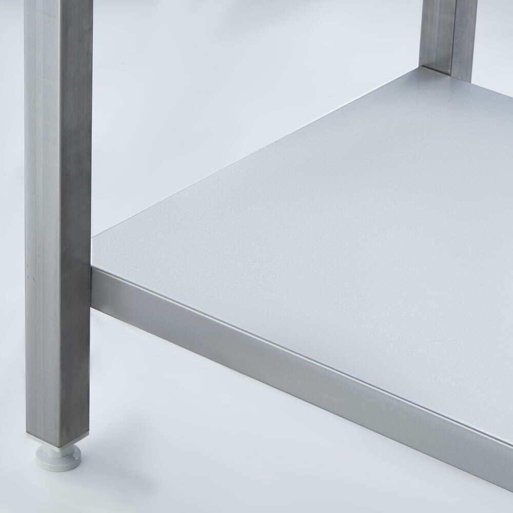 Produktabbildung Nr. 5: Stalgast Elektro-Griddleplatte als Standgerät - ½ glatt / ½ gerillt, Unterbau offen, 800 x 700 x 850 mm (BxTxH)