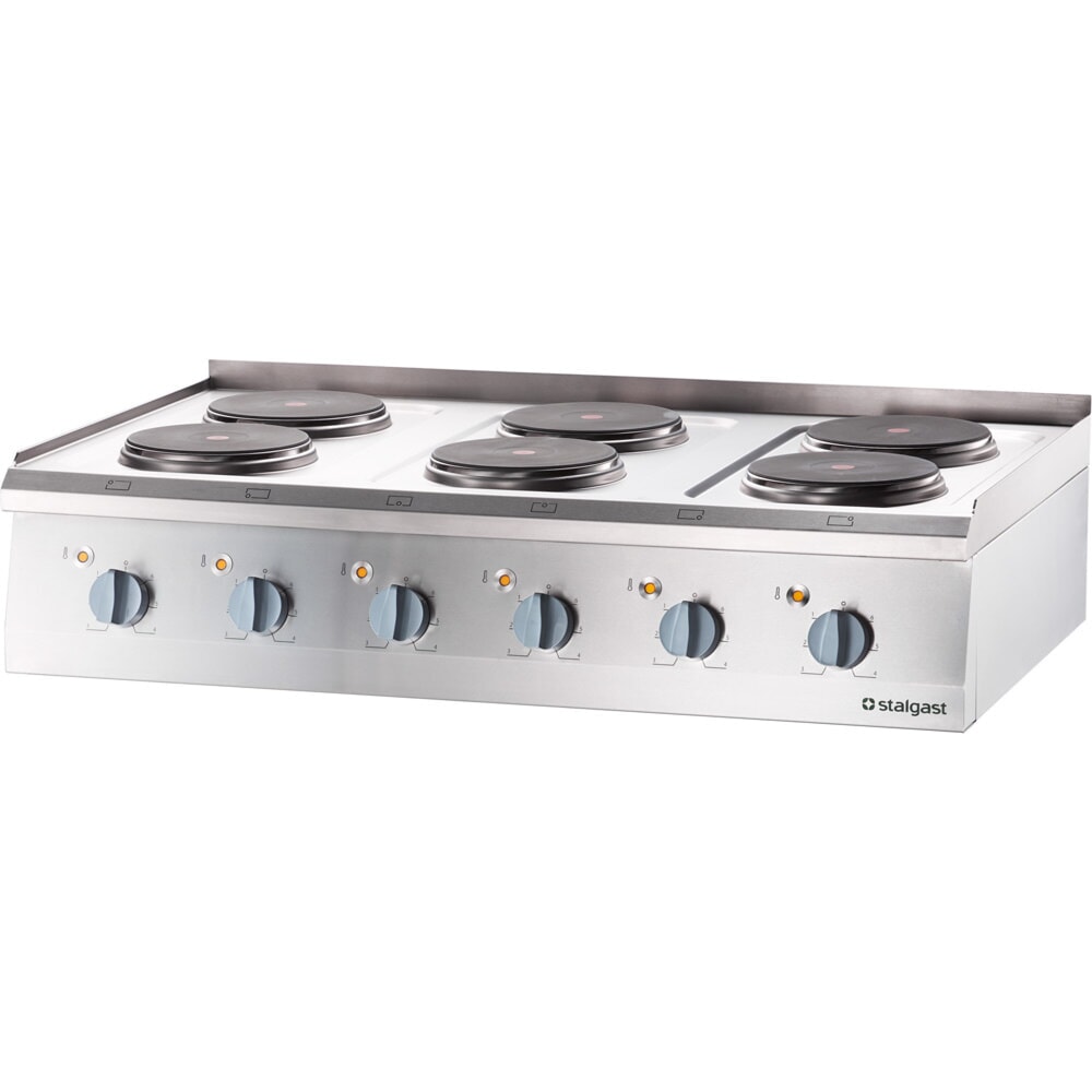 Produktabbildung: Stalgast Elektro-Kochfeld als Tischgerät mit 6 Herdplatten, Serie 700 ND