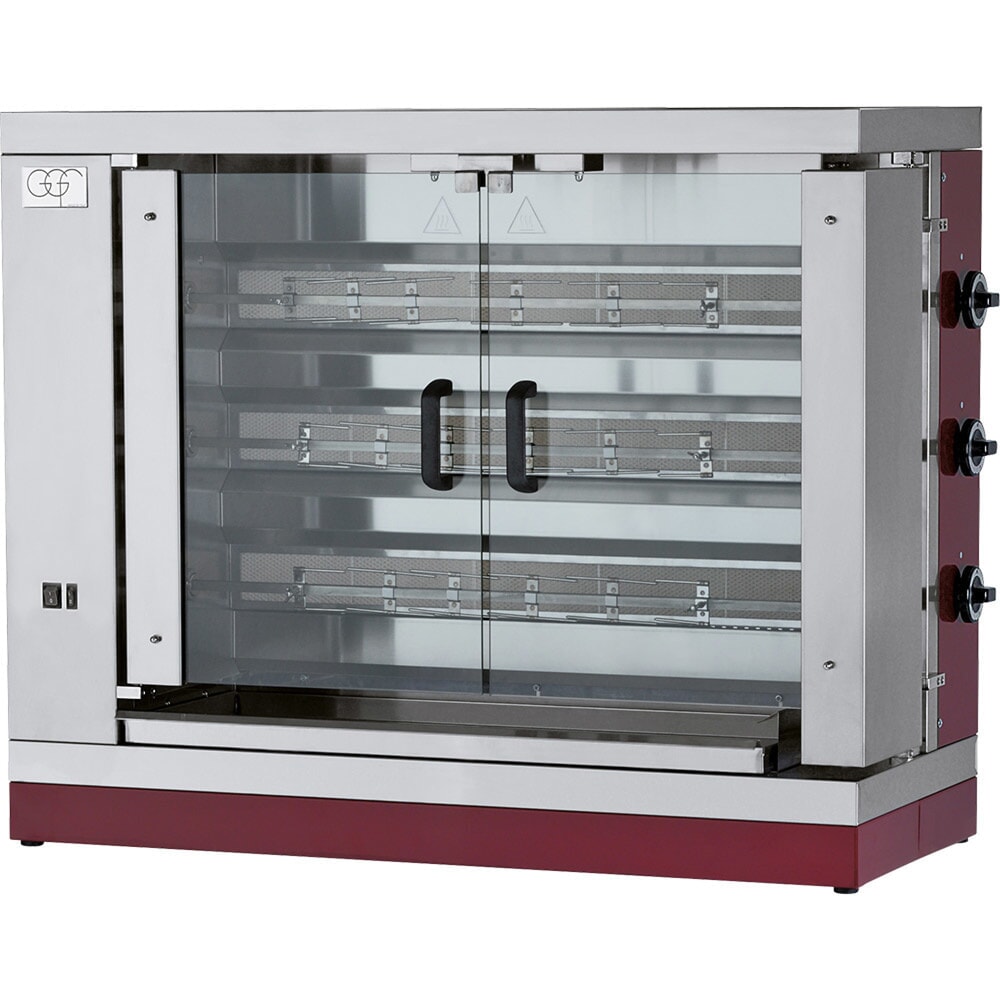 Produktabbildung: Stalgast Gas-Hähnchengrill mit 3 Spiessen, 1110x480x920 mm, 17 kW