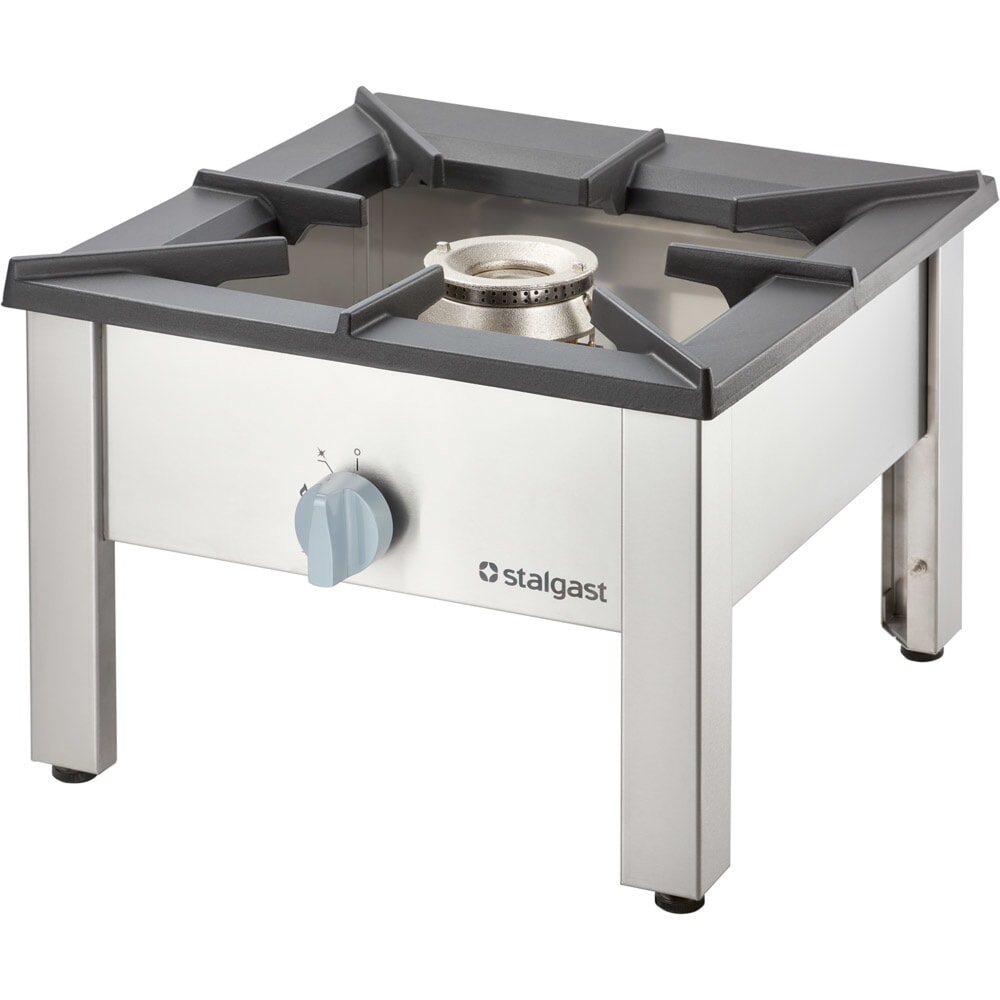 Produktabbildung Nr. 2: Stalgast Gas-Hockerkocher Top Power 14kW, mit Edelstahl Topfauflage, G20, 567x567x413 mm