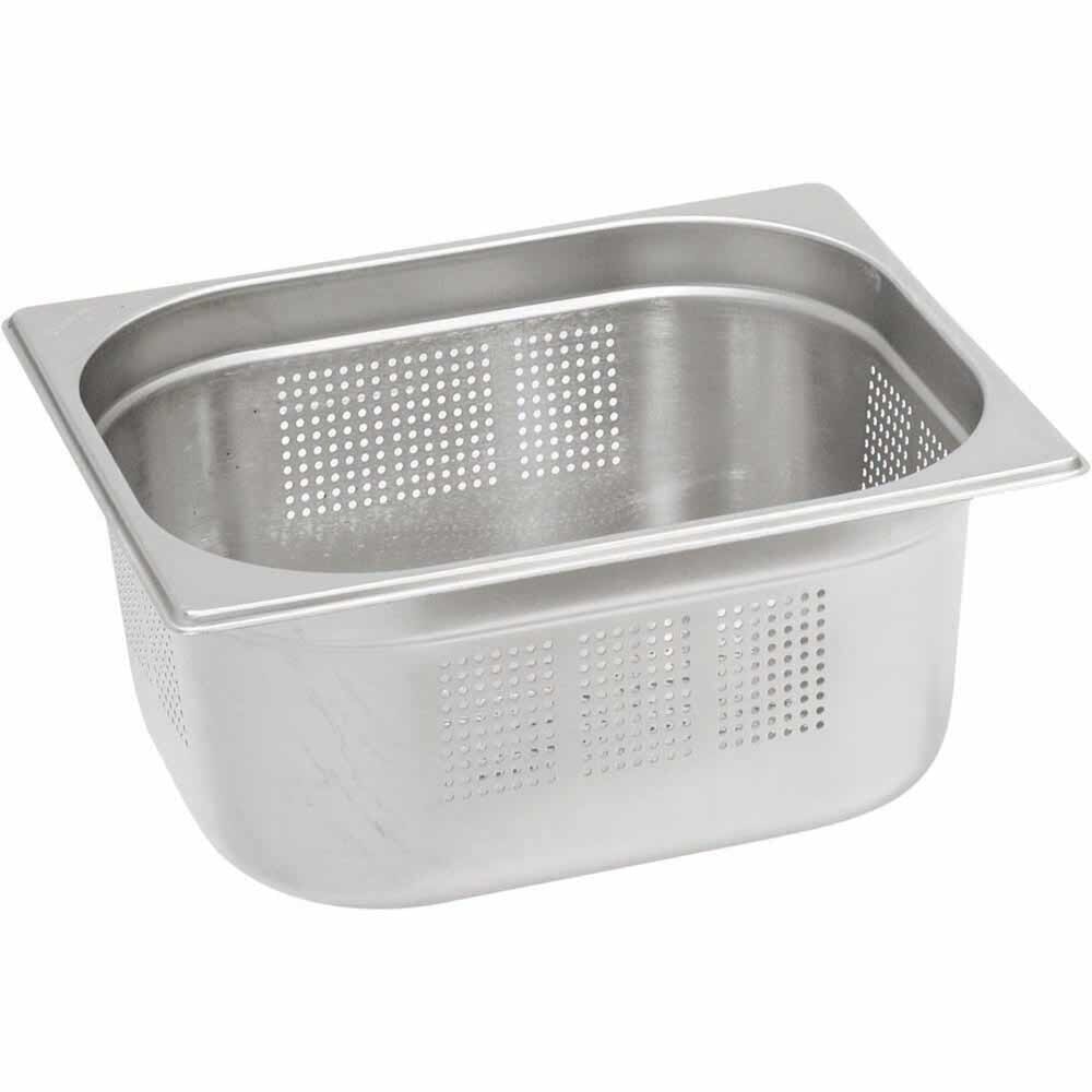 Produktabbildung: Stalgast Gastronormbehälter Serie STANDARD, GN 1/2 (65mm), perforiert