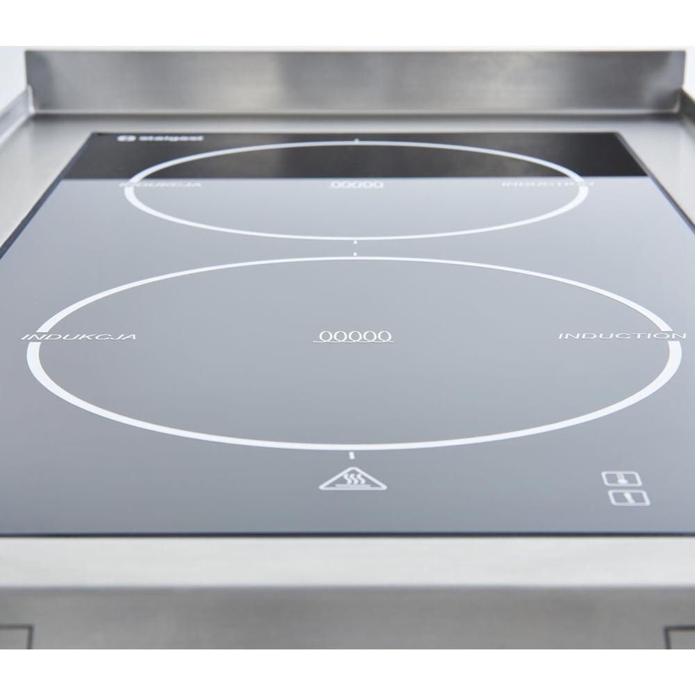 Produktabbildung Nr. 6: Stalgast Induktionsherd mit 2 Kochfeldern und 2-türigem Unterschrank, Serie 700 ND