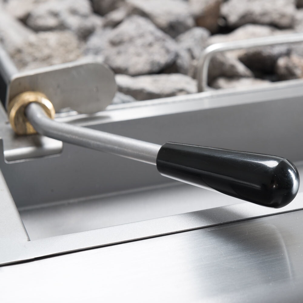 Produktabbildung Nr. 5: Stalgast Lavastein-Grill mit V-Rost für Fleisch und Gemüse, Serie 700 ND, 400 mm
