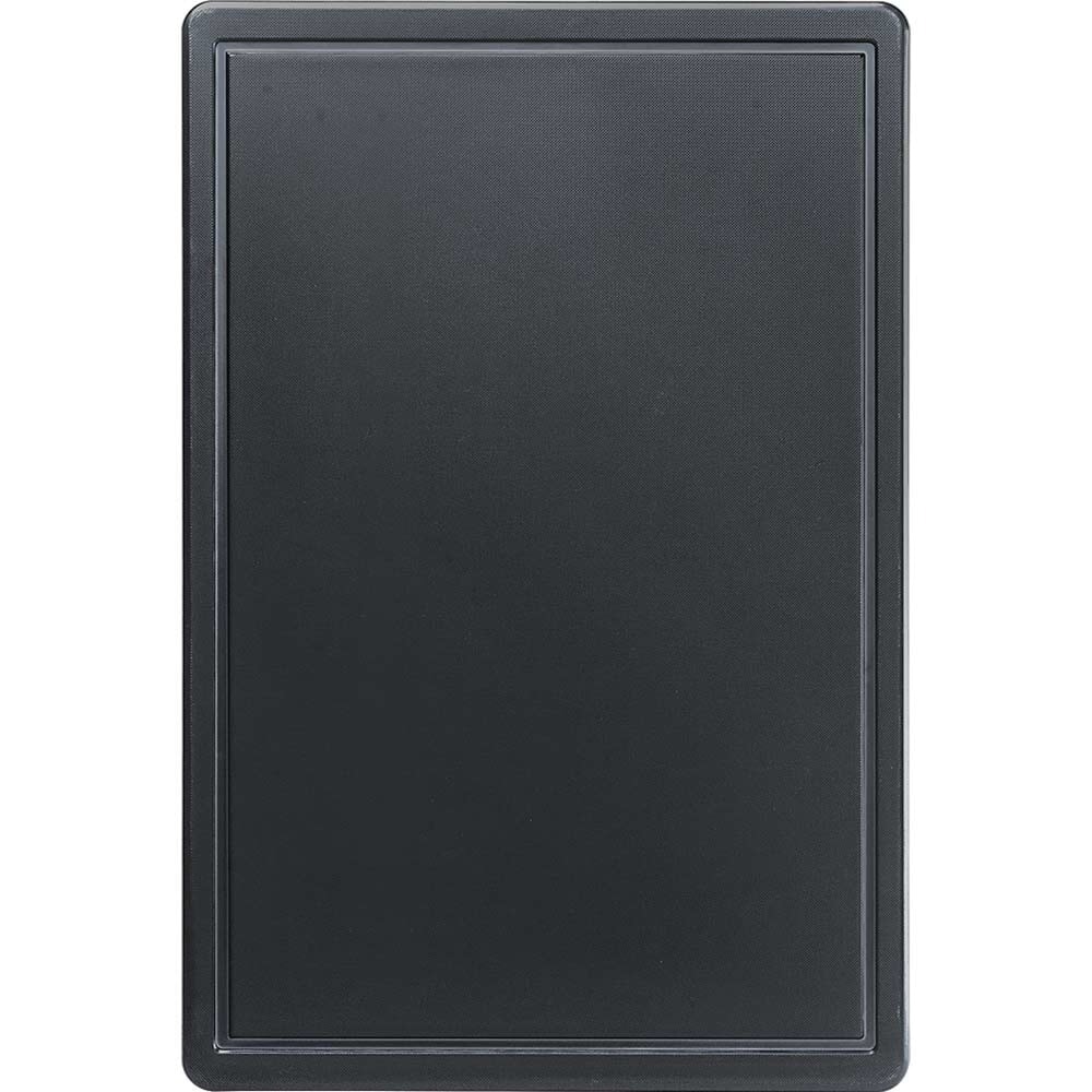 Produktabbildung: Stalgast Schneidbrett, HACCP, Farbe schwarz, 600 x 400 x 18 mm (BxTxH)