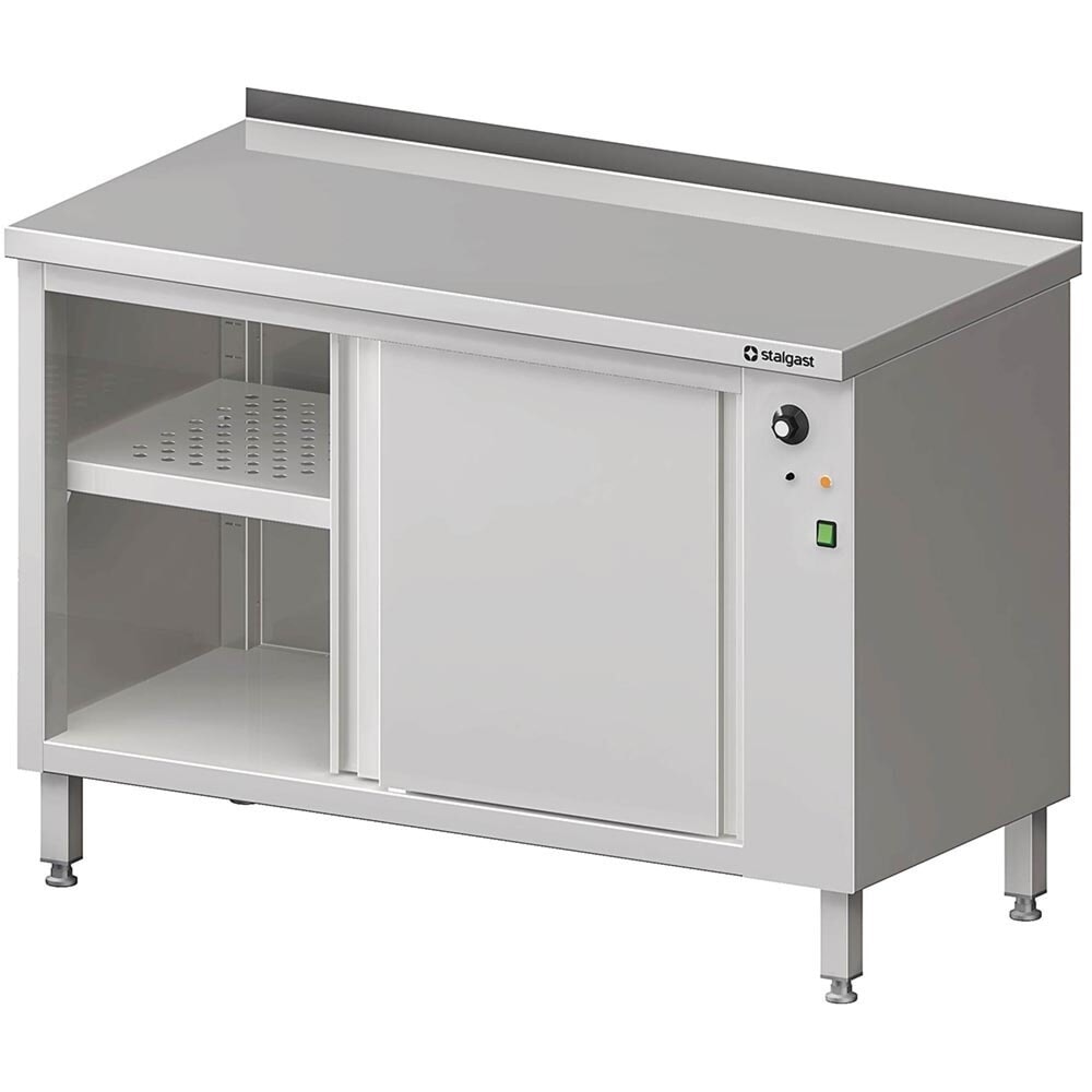 Produktabbildung: Stalgast Wärmeschrank mit Schiebetüren 1000x600x850 mm mit Aufkantung