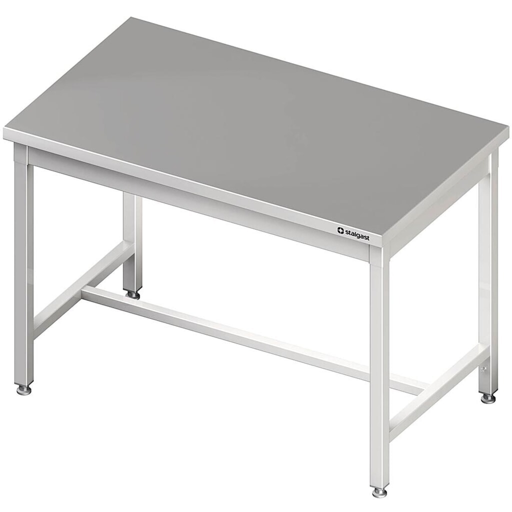 Produktabbildung: Stalgast Zentralarbeitstisch mit mittiger Strebe, 800x700x850 mm, ohne Aufkantung, verschweisst
