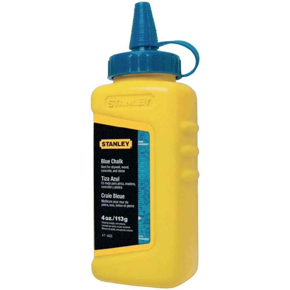 Produktabbildung: STANLEY Schlagschnurkreide, 115 g blau, Kunststoffflasche