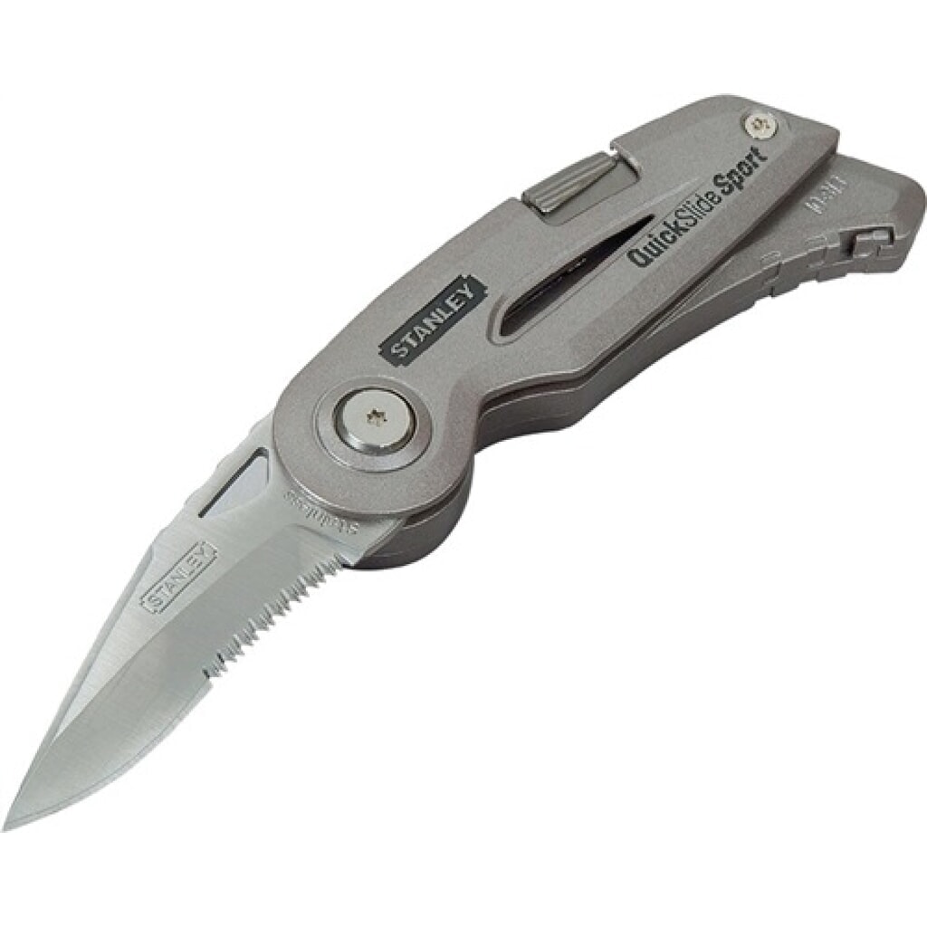 Sportmesser Quickslide II L.120mm Klingentyp Sport-/Trapezklinge SB STANLEY Produktabbildung: Sportmesser Quickslide II L.120mm Klingentyp Sport-/Trapezklinge SB STANLEY