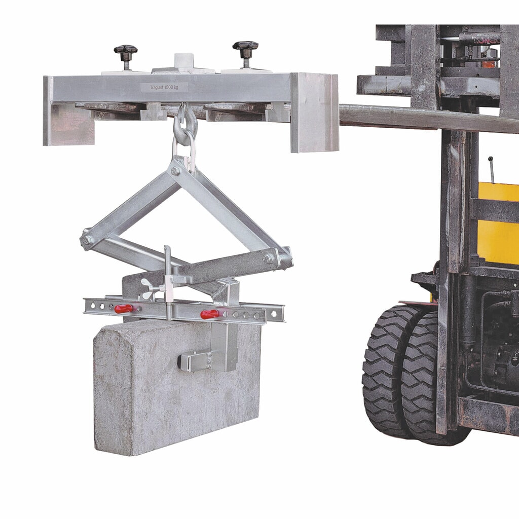 SCHILLING Staplertraverse aus Aluminium, Tragkraft 1.500 kg Produktabbildung Nr. 2: SCHILLING Staplertraverse aus Aluminium, Tragkraft 1.500 kg