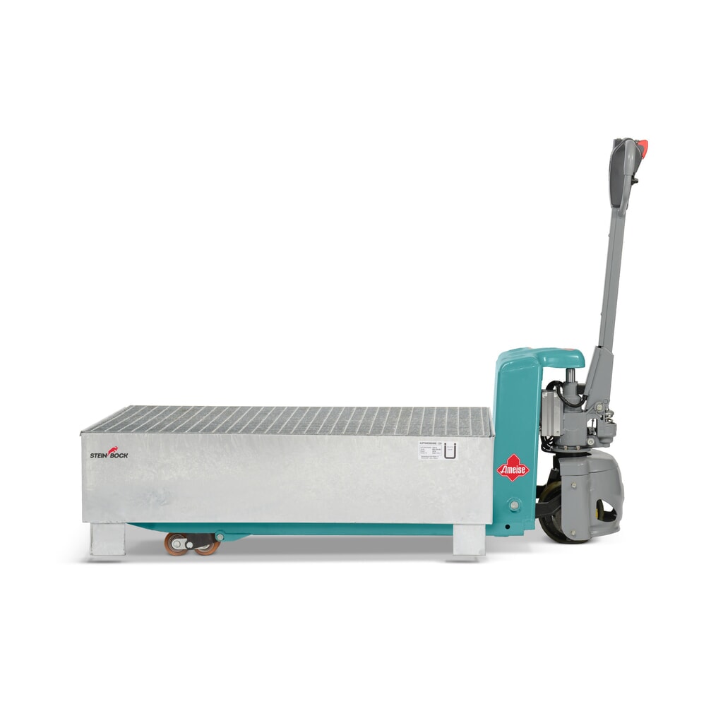 Steinbock® Auffangwanne, 2x 200 l, HxBxT 360 x 1.200 x 800 mm, inkl. Gitterrost, feuerverzinkt Produktabbildung Nr. 5: Steinbock® Auffangwanne, 2x 200 l, HxBxT 360 x 1.200 x 800 mm, inkl. Gitterrost, feuerverzinkt