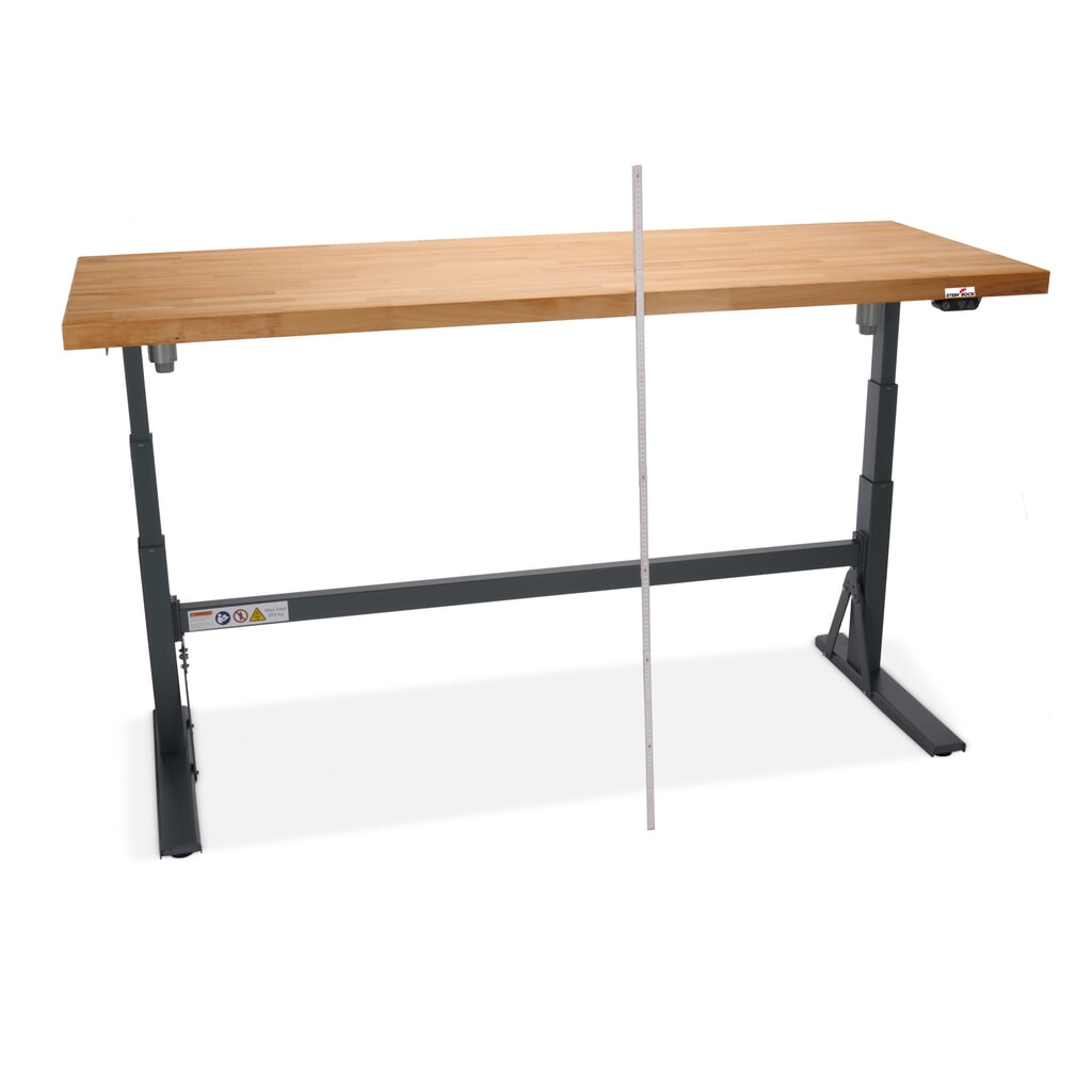 Steinbock® elektrisch höhenverstellbare Werkbank e-Adjust, HxBxT 700-1.170 x 2.000 x 750 mm, TK 350 kg Produktabbildung Nr. 4: Steinbock® elektrisch höhenverstellbare Werkbank e-Adjust, HxBxT 700-1.170 x 2.000 x 750 mm, TK 350 kg