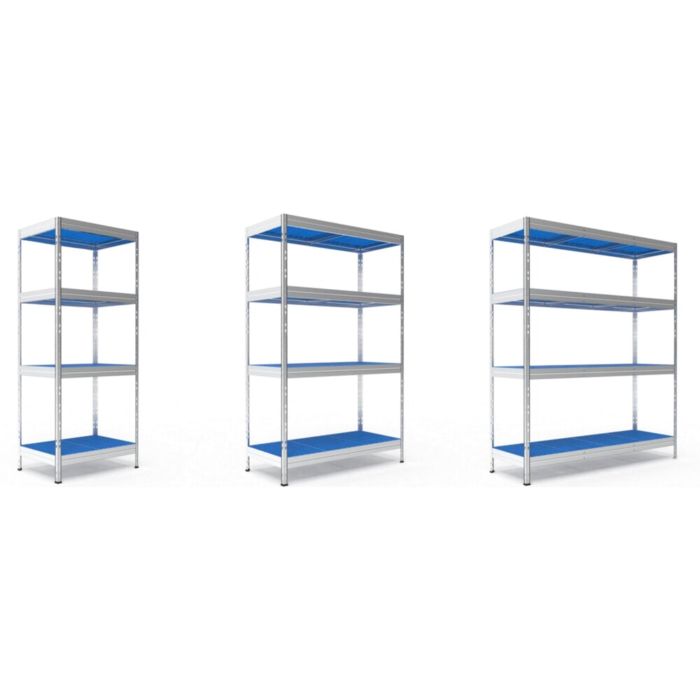 Produktabbildung Nr. 2: Steinbock® Lebensmittelregal LMR-1, mit Kunststoffböden, Fachlast 150 kg, HxBxT 1800 mm x 750 mm x 500 mm