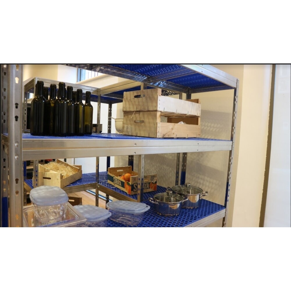 Produktabbildung Nr. 3: Steinbock® Lebensmittelregal LMR-1, mit Kunststoffböden, Fachlast 150 kg, HxBxT 1800 mm x 750 mm x 500 mm
