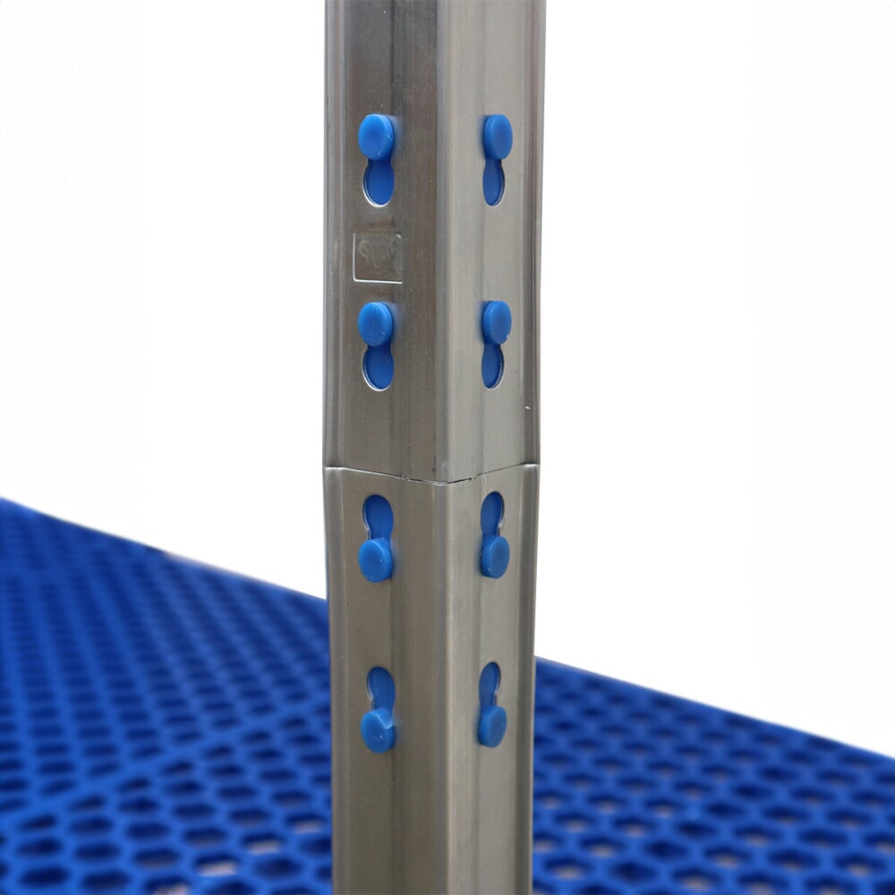 Produktabbildung Nr. 5: Steinbock® Lebensmittelregal LMR-1, mit Kunststoffböden, Fachlast 150 kg, HxBxT 1800 mm x 750 mm x 500 mm