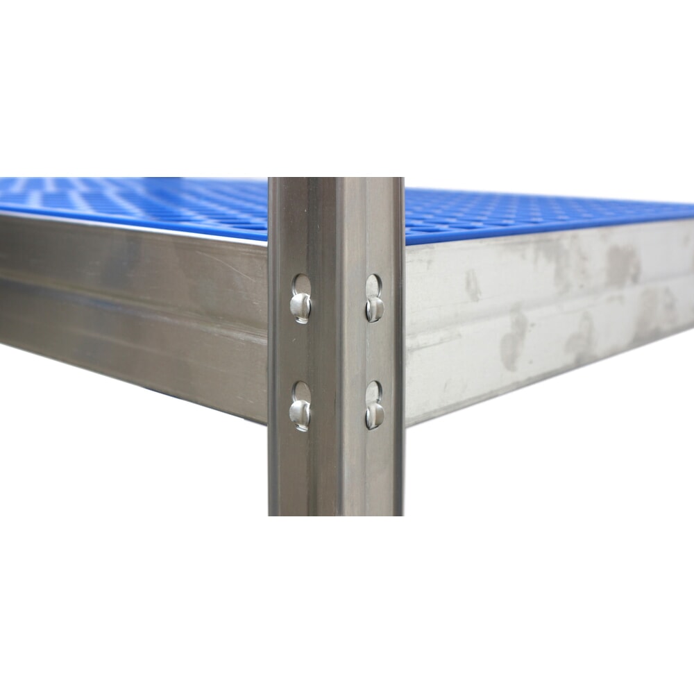 Produktabbildung Nr. 7: Steinbock® Lebensmittelregal LMR-1, mit Kunststoffböden, Fachlast 150 kg, HxBxT 1800 mm x 750 mm x 500 mm