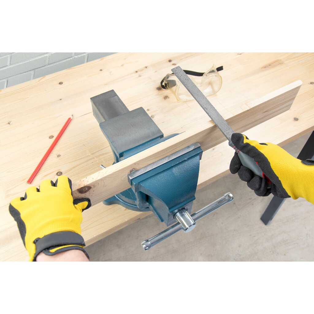 Produktabbildung Nr. 8: Steinbock® Schraubstock, dreh- und arretierbar, Gusseisen, 125 mm Backenbreite