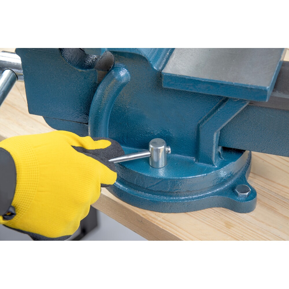 Produktabbildung Nr. 10: Steinbock® Schraubstock, dreh- und arretierbar, aus robustem Gusseisen, Backenbreite 150 mm