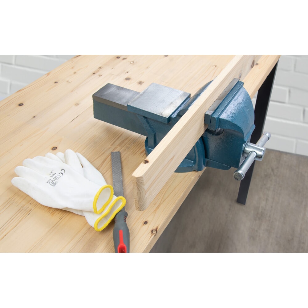 Produktabbildung Nr. 11: Steinbock® Schraubstock, feststehend, Gusseisen, 125 mm Backenbreite